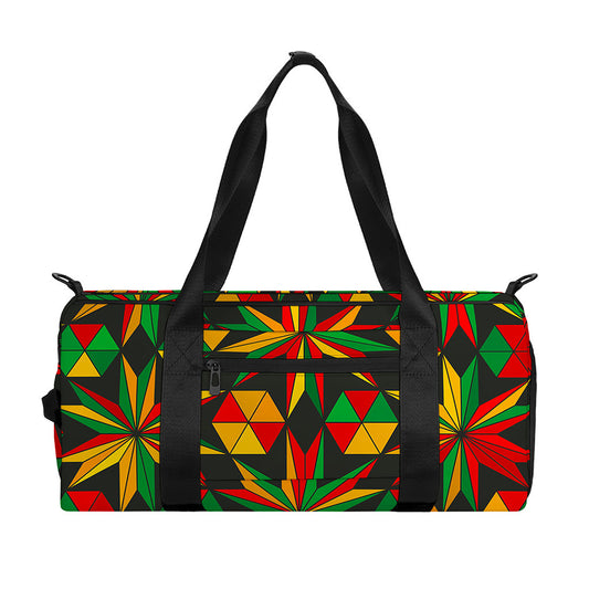 Abstract Geometric Reggae Pattern Print Gym Bag