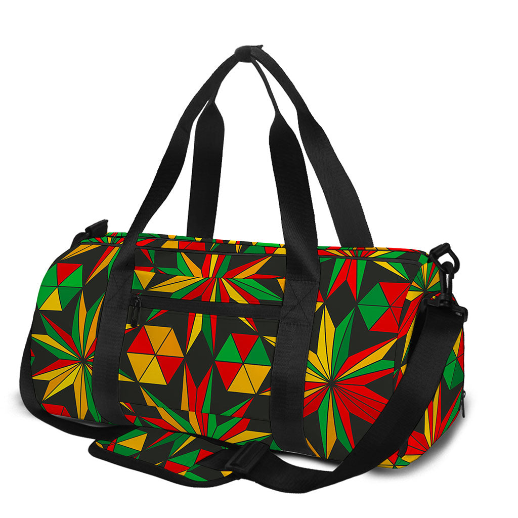 Abstract Geometric Reggae Pattern Print Gym Bag