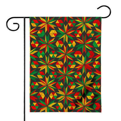 Abstract Geometric Reggae Pattern Print House Flag