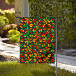 Abstract Geometric Reggae Pattern Print House Flag