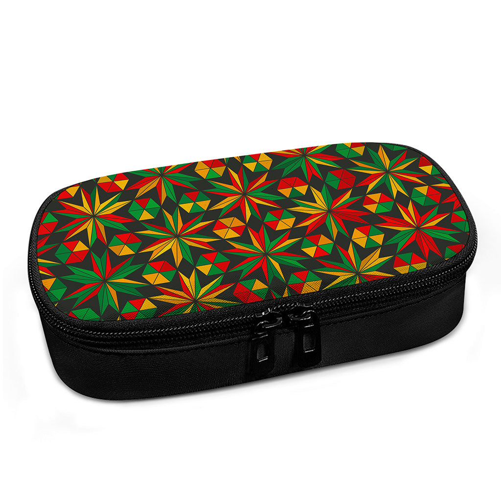 Abstract Geometric Reggae Pattern Print Insulin Cooler Travel Case