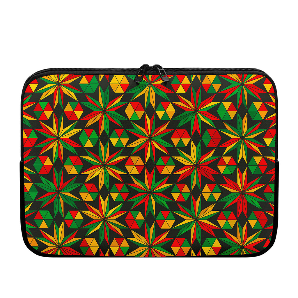 Abstract Geometric Reggae Pattern Print Laptop Sleeve