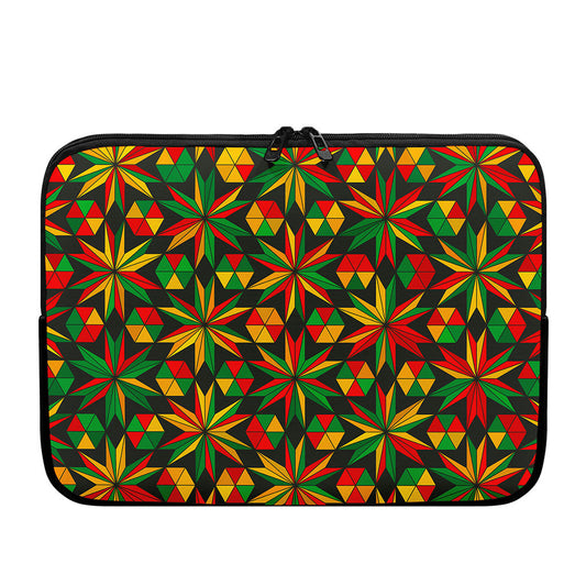 Abstract Geometric Reggae Pattern Print Laptop Sleeve