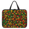 Abstract Geometric Reggae Pattern Print Laptop Sleeve With Handle