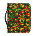 Abstract Geometric Reggae Pattern Print Leather Bible Cover