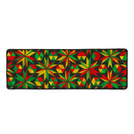 Abstract Geometric Reggae Pattern Print Long Kitchen Mat