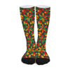 Abstract Geometric Reggae Pattern Print Long Socks