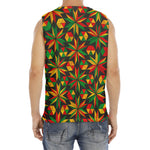 Abstract Geometric Reggae Pattern Print Men's Fitness Tank Top