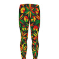 Abstract Geometric Reggae Pattern Print Men's Leggings