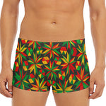 Abstract Geometric Reggae Pattern Print Men's Short Boxer Briefs