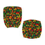 Abstract Geometric Reggae Pattern Print Office Chair Cover