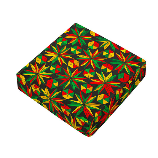 Abstract Geometric Reggae Pattern Print Outdoor Seat Cushion Cover