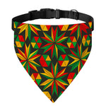 Abstract Geometric Reggae Pattern Print Over The Collar Dog Bandana