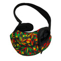 Abstract Geometric Reggae Pattern Print Pet Sling Carrier