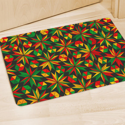 Abstract Geometric Reggae Pattern Print Polyester Doormat