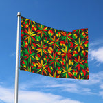 Abstract Geometric Reggae Pattern Print Polyester Flag
