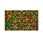 Abstract Geometric Reggae Pattern Print Polyester Flag