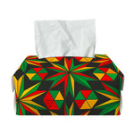 Abstract Geometric Reggae Pattern Print Rectangle Tissue Box Cover