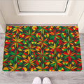 Abstract Geometric Reggae Pattern Print Rubber Doormat