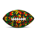 Abstract Geometric Reggae Pattern Print Rugby Ball