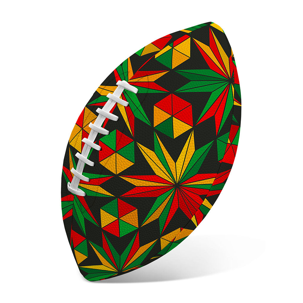Abstract Geometric Reggae Pattern Print Rugby Ball