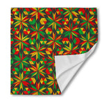Abstract Geometric Reggae Pattern Print Silk Bandana