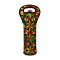 Abstract Geometric Reggae Pattern Print Single Neoprene Wine Tote
