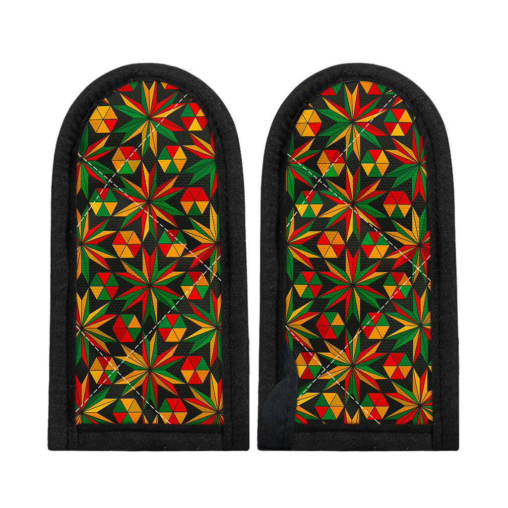 Abstract Geometric Reggae Pattern Print Skillet Handle Cover