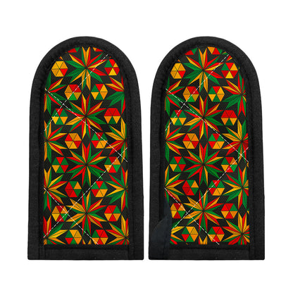 Abstract Geometric Reggae Pattern Print Skillet Handle Cover