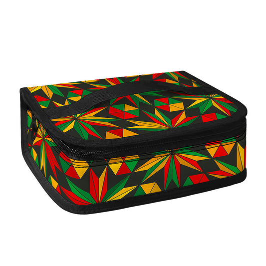 Abstract Geometric Reggae Pattern Print Small Lunch Bag