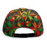 Abstract Geometric Reggae Pattern Print Snapback Cap