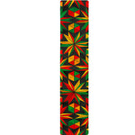 Abstract Geometric Reggae Pattern Print Table Runner