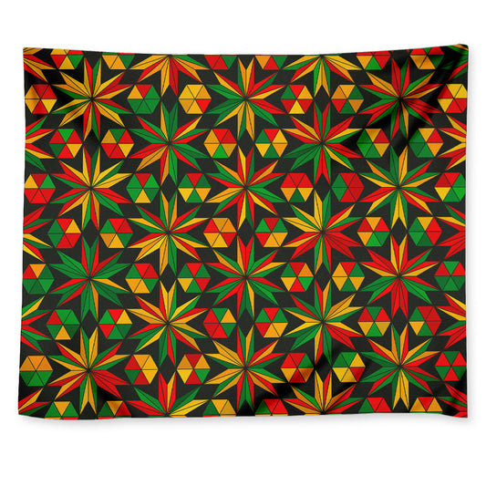 Abstract Geometric Reggae Pattern Print Tapestry