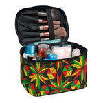 Abstract Geometric Reggae Pattern Print Travel Makeup Bag