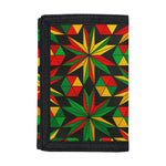 Abstract Geometric Reggae Pattern Print Trifold Wallet