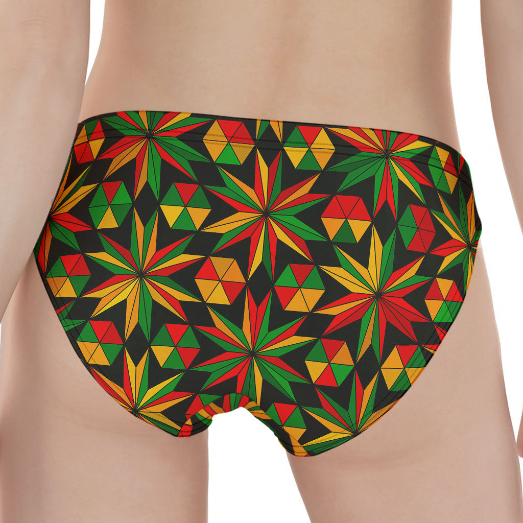 Abstract Geometric Reggae Pattern Print Women's Panties