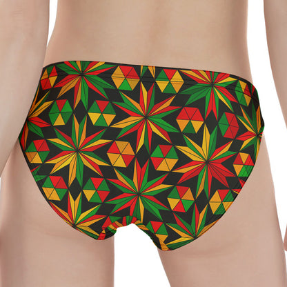 Abstract Geometric Reggae Pattern Print Women's Panties