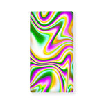 Abstract Holographic Liquid Trippy Print Baby Crib Sheet