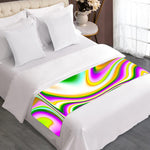 Abstract Holographic Liquid Trippy Print Bed Runner