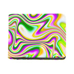 Abstract Holographic Liquid Trippy Print Bifold Wallet