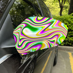 Abstract Holographic Liquid Trippy Print Car Side Mirror Covers