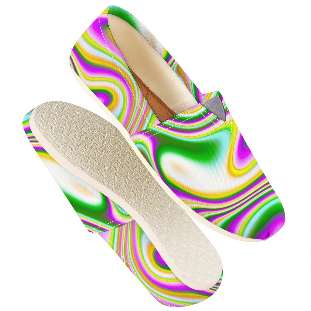 Abstract Holographic Liquid Trippy Print Casual Shoes