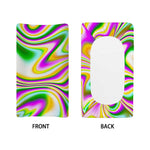 Abstract Holographic Liquid Trippy Print Changing Pad Cover