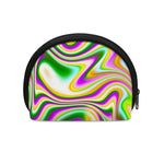 Abstract Holographic Liquid Trippy Print Coin Purse