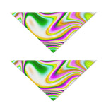 Abstract Holographic Liquid Trippy Print Dog Bandana