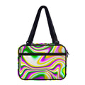Abstract Holographic Liquid Trippy Print Double Strap Bible Bag
