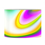 Abstract Holographic Liquid Trippy Print Drum Lamp Shade