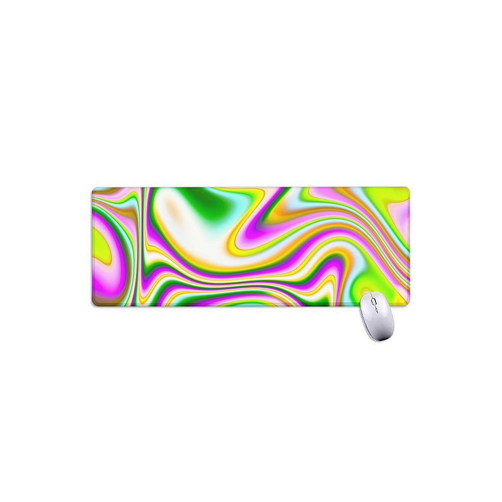 Abstract Holographic Liquid Trippy Print Extended Mouse Pad