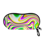 Abstract Holographic Liquid Trippy Print Glasses Case