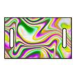 Abstract Holographic Liquid Trippy Print Golf Cart Seat Cover